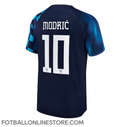 Billige Kroatia Luka Modric #10 Bortetrøye VM 2022 Kortermet
